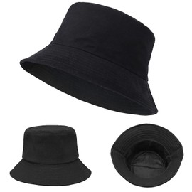 Bucket Hat, Sombrero Pescador Algodón Gorra Pescador Plegable Cubo Bucket Hat para el Sol Estilo Cubeta para Hombres y Mujeres Sombreros de Verano Al Aire Libre para Senderismo, Camping, Playa, Pesca