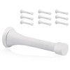 KOVOSCH 10 Pack Spring Door Stopper White - 3-1/4" Flexible