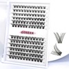 Lash Clusters GOSEEK A02 Clear Band 144 Cluster Lashes Mixed