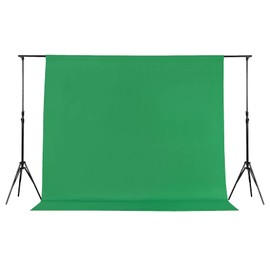 Joccun 8X10FT Green Backdrop Background for Photography,Polyester Backdrop Curtain Background Screen for Photography,Photoshoot,Video Recording,Studio(8X10ft,Green)
