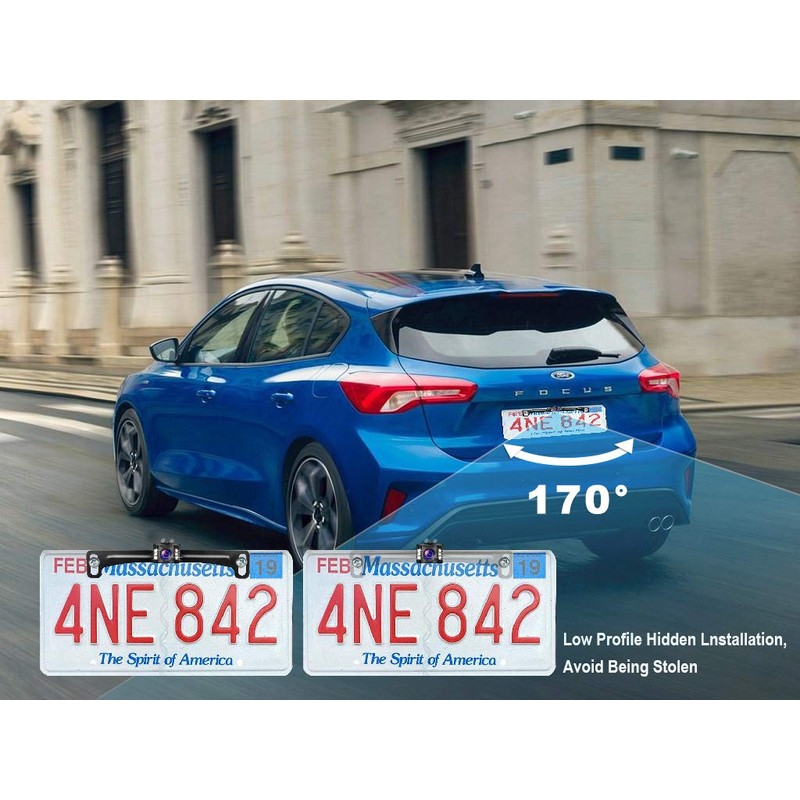 GLK Car Rear View Backup Camera HD License Plate Backup