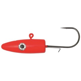 Kinetic Sea Bullet Jig Head Pack of 2 Lead-Free Jig Head 40 g - 100 g Saltwater Jig Head Jig Hook (Red UV, 60 g)
