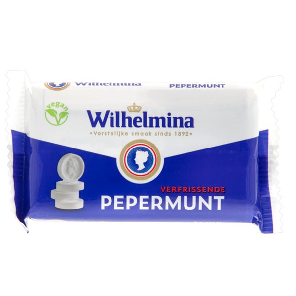 Fortuin Wilhelmina Pepermunt Vegan I Peppermint Taler from Holland 3 Rolls A40 g