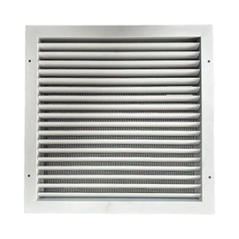 Folpus HVAC Vent Duct Cover Linear Bar Grilles 16inchx16inch Multipurpose White Aluminum Return Grille for Commercial,Warehouses