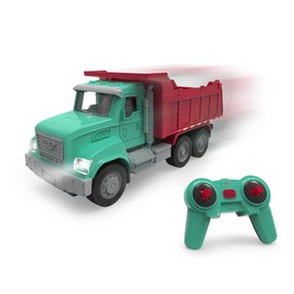 Driven Remote Control Truck Dump Truck, Mini RC Car Micro Trucks, Toy with Lights & Sound, Realistic Moving Parts, Children from 3 Years, RC Dump Truck