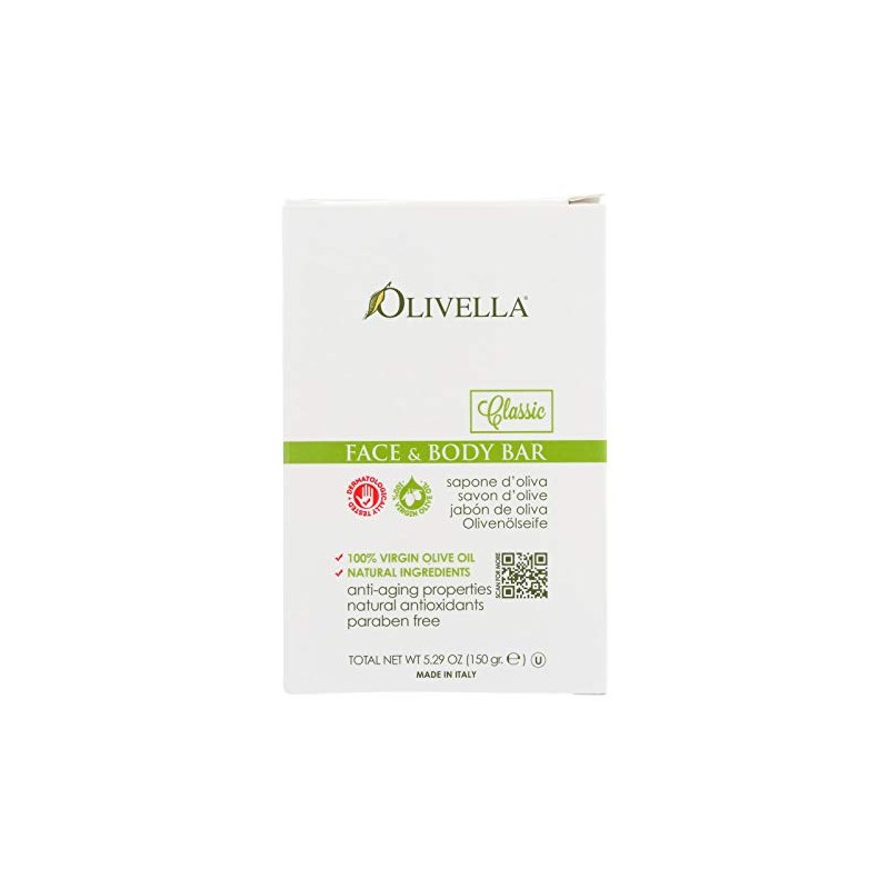 Bar Soap 100% Virgin Olive Oil Face & Body Olivella
