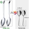 Serving Spoons Large, 10.9inch Stainless Steel Buffet Serving Spoons Set