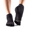 ToeSox Grip Ankle Socks - Black, Small