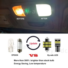 Gy-Adc 19pcs Grand Cherokee Interior LED Lights Kit Package Super Bright LED Map Dome Replacement Light Bulbs + Install Tool for Jeep Grand Cherokee 2011-2020