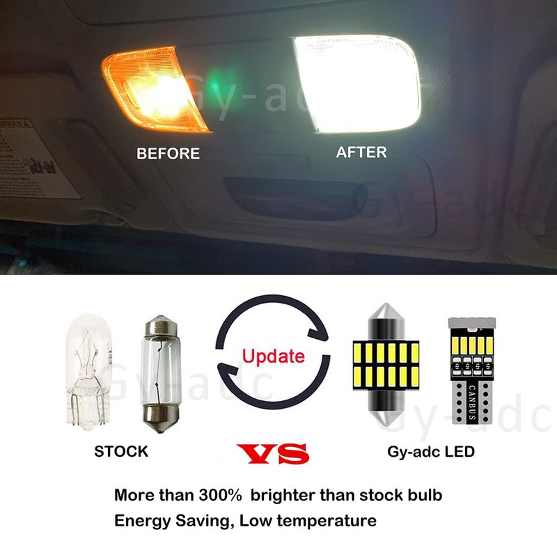 Gy-Adc 19pcs Grand Cherokee Interior LED Lights Kit Package Super