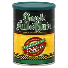 Chock full o'Nuts Coffee Original Decaf Ground, 11 Ounce (Pack of 3)