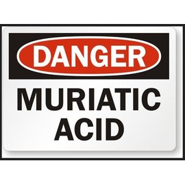 Danger Muriatic Acid Sticker
