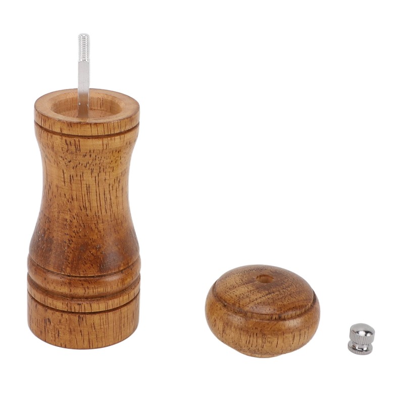 2PCS Wood Pepper Grinder Adjustable Coarseness Efficient Grinding Pepper Mills