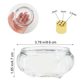 MrMrKura Incense Holder for Sticks, Glazed Incense Burner Ash Catcher with Brass 9 Incense Holes Incense Burner Holder for Yoga Meditation Home Decor (White)