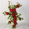 Nearly Natural 30in. Poinsettia and Variegated Holly Artificial Plant (Set