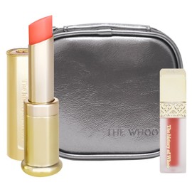 The Whoo Gongjinhyang Mi Royal Anti-Aging Lip Balm Square Pouch Special Set, Pink + Lip Rouge (No. 18), 1 piece / 더후 공진향 미 궁중동안립밤 스퀘어파우치 기획 세트, 핑크+립루즈(18호), 1개