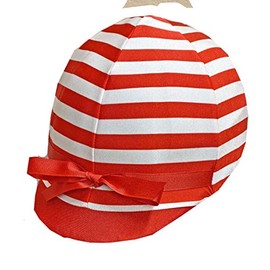 Red & White Stripe Helmet Cover