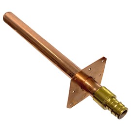 XFITTING 1/2 inch Pex A Expansion Stub Out Straight with Flange 4 inch x 8 inch, 30-5-6=2X, 2 Pieces