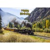 Vintage Steam Train Birthday Card