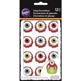 Wilton Icing Decorations 12/Pkg, Bloody Eyeball
