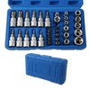 UTALIND 34 Pcs 3/8'' Drive Torx Bit Sockets, T10-60 S2