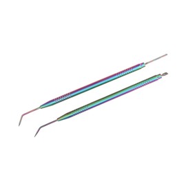 2pcs Eyelash Lift Separator Tools Double Headed Stainless Steel Lash Separation Rod with Comb (Colorful)