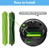 2 Set Replacement Rubber Roller Brushes Compatible for iRobot Roomba