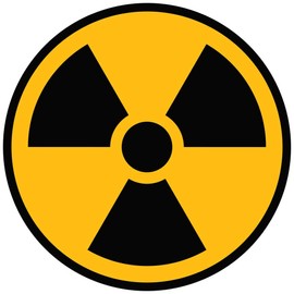 Radioactive Biohazard Nuclear Radiation Symbol Sticker Laptop Bumper Decal