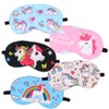 Set of 5 Cute Unicorn Sleep Masks Comfortable Lightweight Eye