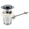 Excenter Drain and Overflow Fittings for Sinks with Overflow, Glossy,