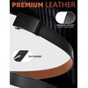 SKiporty Mens Belt Leather with Automatic Buckle Adjustable Ratchet Belts