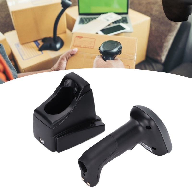 Barcode Scanner 2.4G USB2.0 Ergonomic Stable Accurate Plug and Play