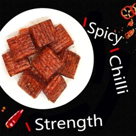 Phuumy 8.82oz Spicy Snacks Big Knife Meat Is Soft And Chewy Latiao Asian Snacks Latio Spicy Strips Chinese Vegetarian latiao Perfect for Vegetarians and Spice Lovers Alike