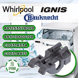 Lower Dishwasher Basket Bearing 481010600198 481253578098 C00314875 C00314334 Suitable for Whirlpool for Ignis for Bauknecht ONIX TECH