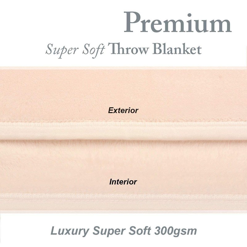 Snug Rug Premium Super Soft Fleece Throw Blanket Thick Warm