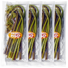 Suzuki Fruit and Vegetable Wholesaler Warabi Boiled in Water, 2.8 oz (80 g) x 4 Bags