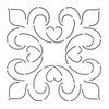 Quilting Creations Elegance Block Quilt Stencil, 6"