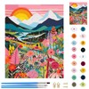 GAROMIA Paint by Numbers Adults Paint by Numbers Landscape Painting