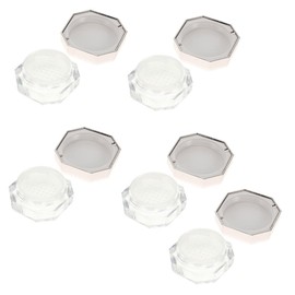 PACKOVE 5Pcs Portable Loose Powder Storage Box Makeup Powder Container for Travel Lightweight Leakproof Design for Daily Use