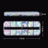 Mesiyun Nail Art Mermaid Flake Sequins 3D Acrylic Holographic Chunky