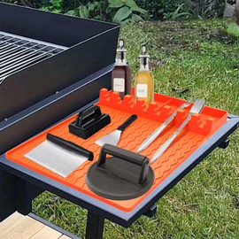 Silicone Griddle Tools Mat,Side Shelf Mat for Blackstone, Blackstone Griddle Accessories,Grill Pad,BBQ Grill Tool Mat,Heat Resistant Spatula Mat for Spoon &Grill Utensil for Kitchen,Countertop,Cooking