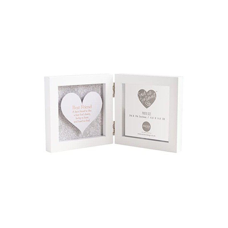 Said with Sentiment 7661 Best Friend Hinged Heart Photo Frame