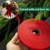 RunNico 50ft Longer Christmas Garland Ties - Red Holiday Garland