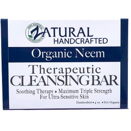 Neem Cleansing Bar 4oz -Ultra-Sensitive Skin-Soothing Therapy-Relieves Skin Irritation, Itching, Flaking, Dryness. (1 Bar)