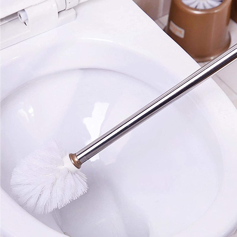 6 Pack Replacement Toilet Brush Head White Brush Head Interchangeable