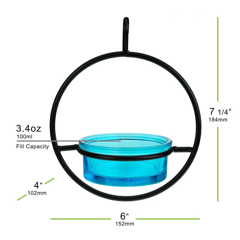 Mosaic Birds Hummble Basic Bird Feeder, M045-200-09, 3.4 Ounce Capacity,