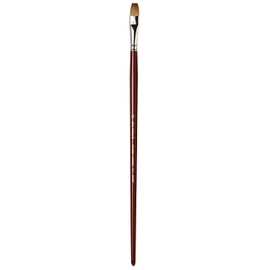 da Vinci Oil & Acrylic Series 1812 Oil Paint Brush, Flat Kolinsky Red Sable, Size 12 (1812-12)