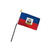 Haiti 4x6in Stick Flag - 1 dozen pack