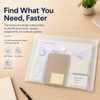 10 Pack Clear Folders for Documents Plastic Folders with Label