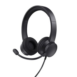 Trust HS-260 Computer Over Ear Headset Wired Stereo Black